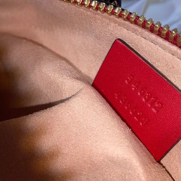 GUCCI GG Mini Blooms 2 Way Bag 546312 GG Supreme Brown/Red/Blue NEW - Picture 12 of 12